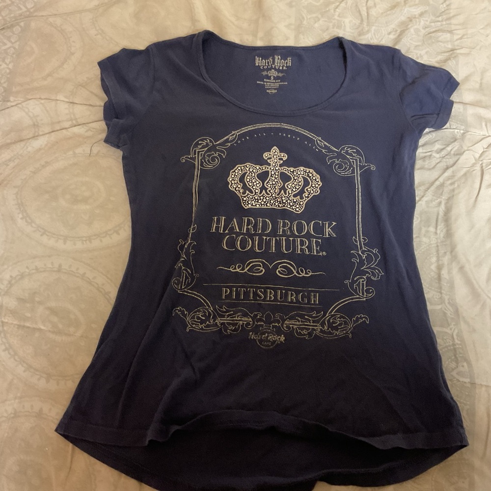 Hard Rock Couture Navy Tee